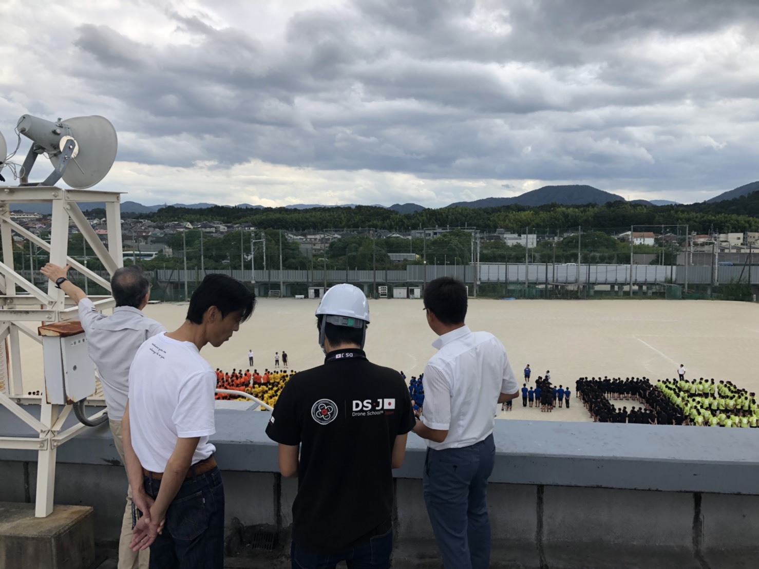 高校でドローン空撮！！