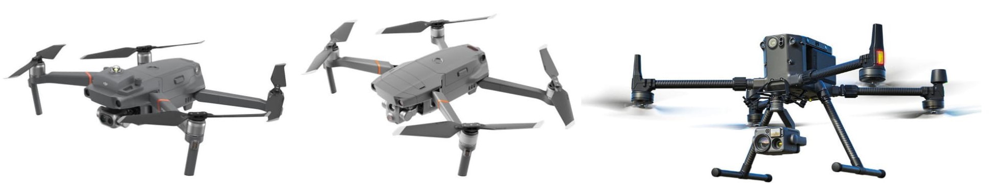 DJI産業機、赤外線カメラの比較