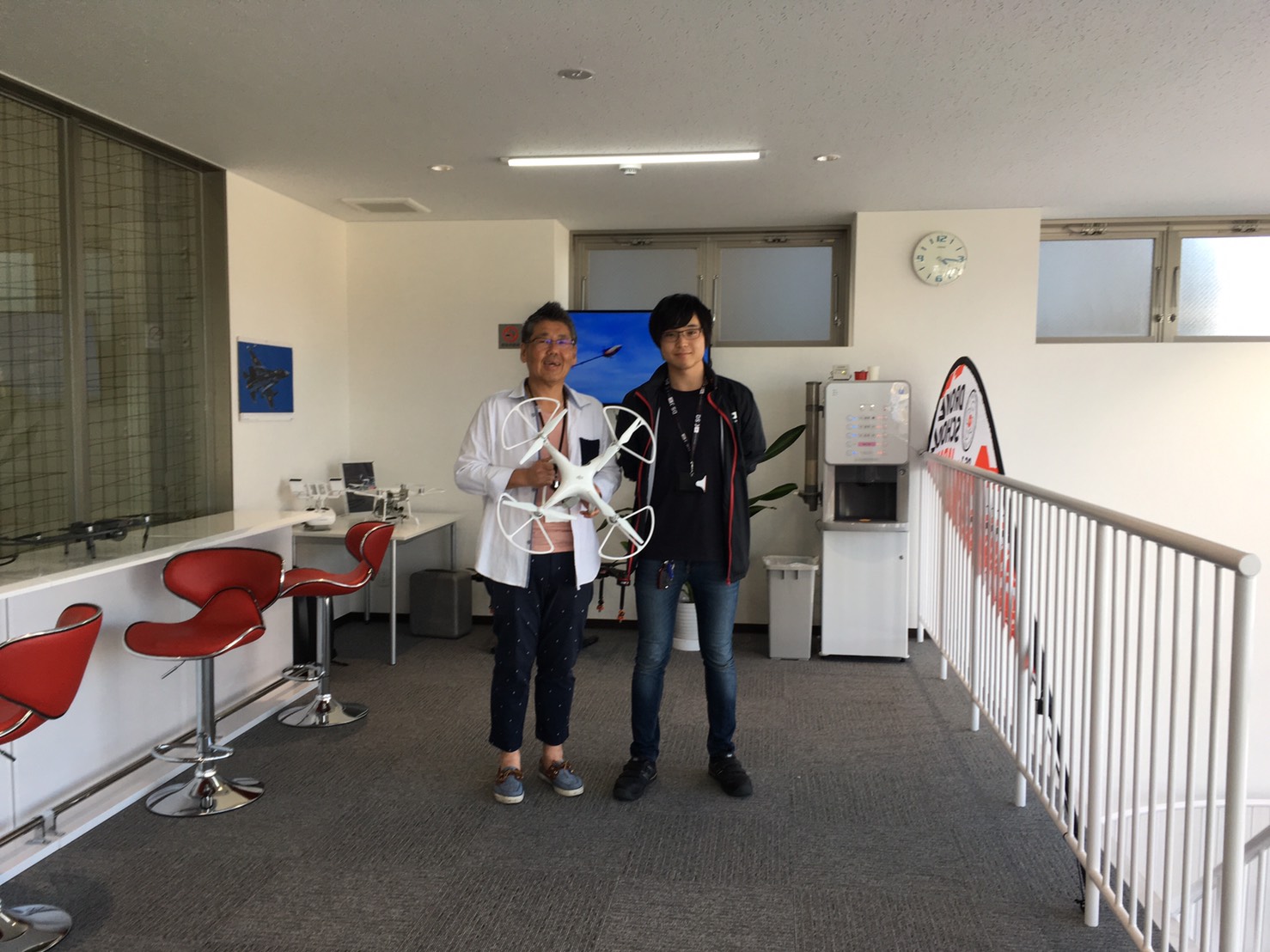 昨日フライトコースを修了なさいました。