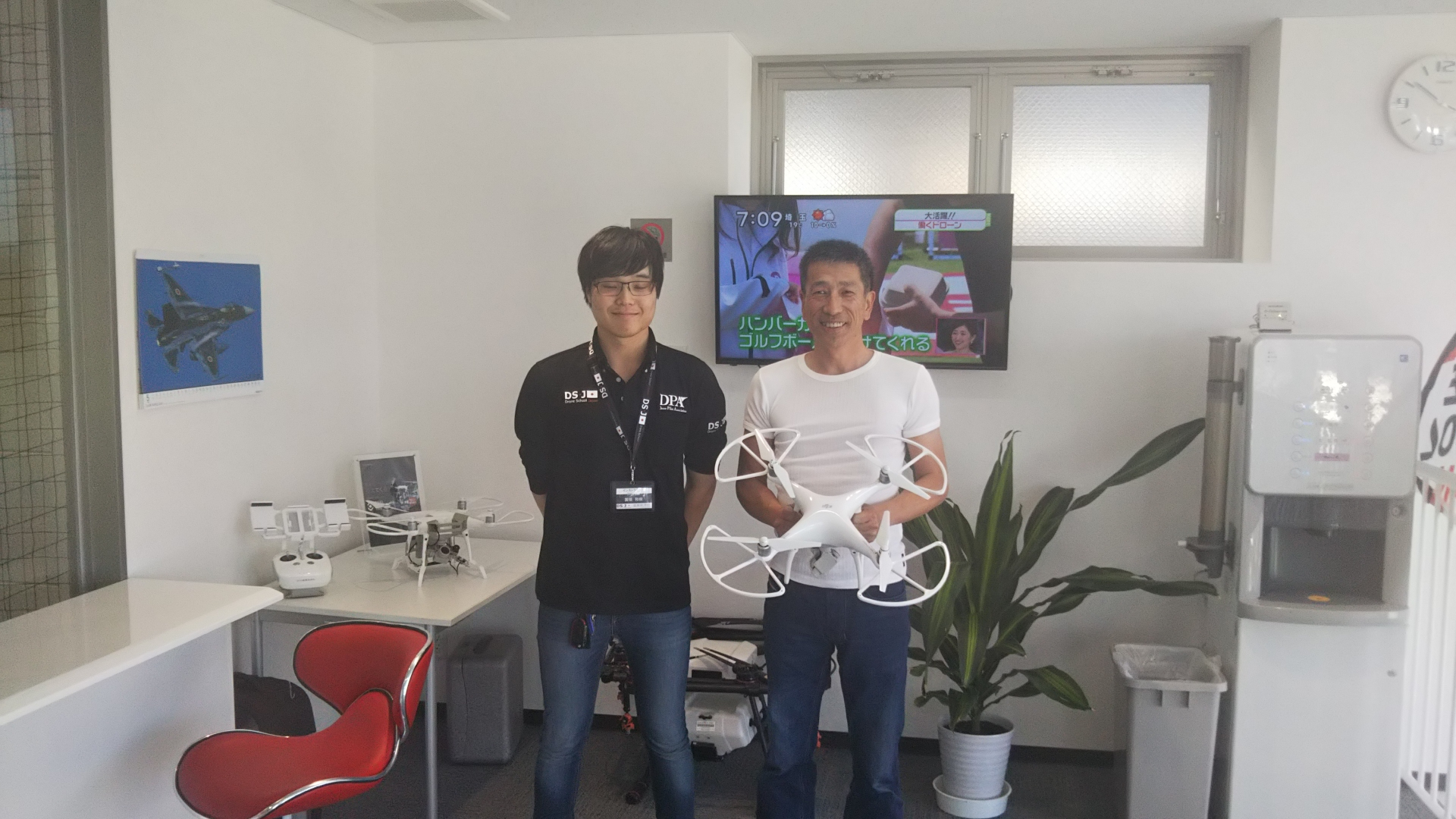 本日　フライトコースを修了なさいました。なんと奈良から。