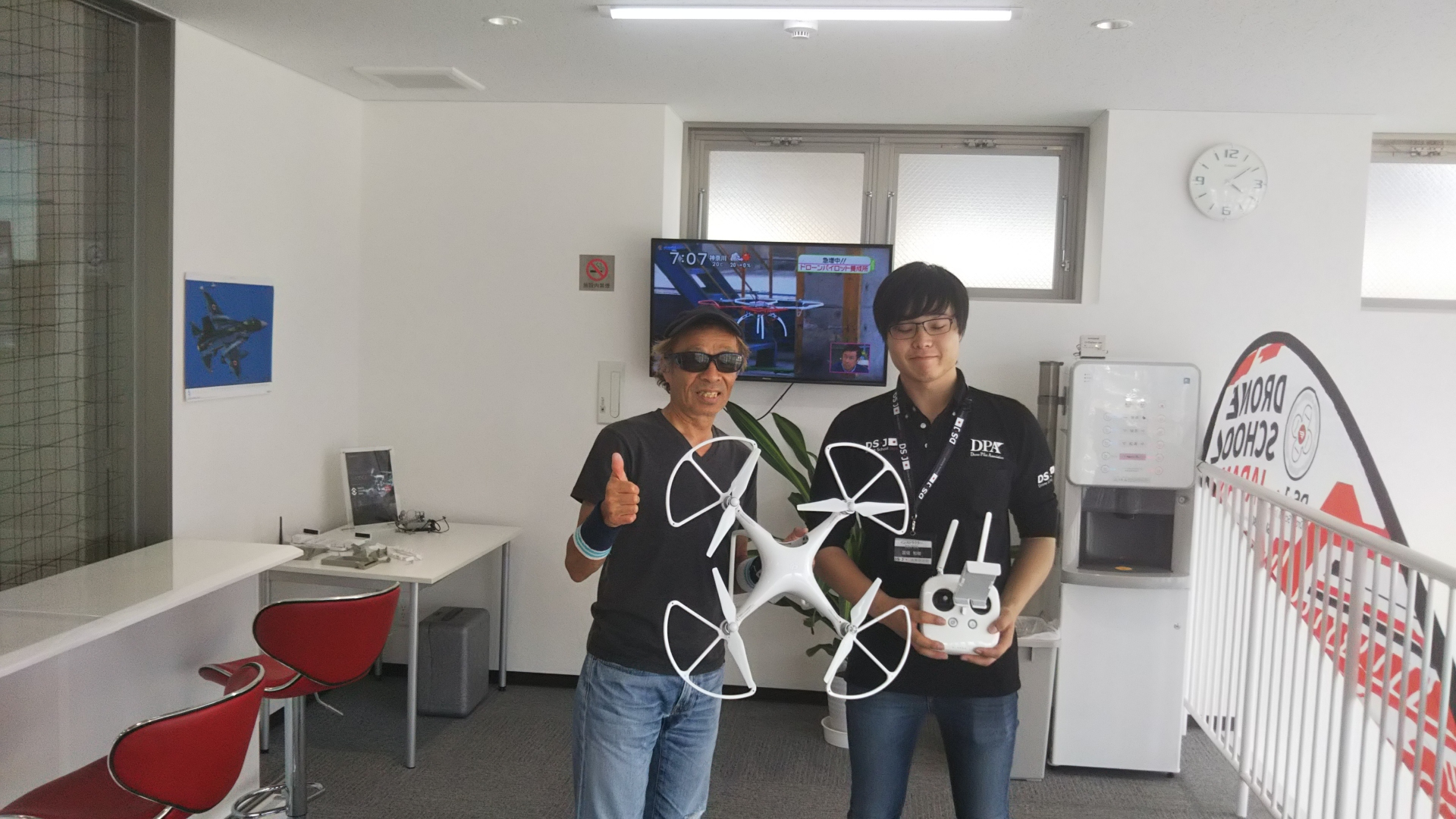 先週末　フライトコースを修了なさいました。