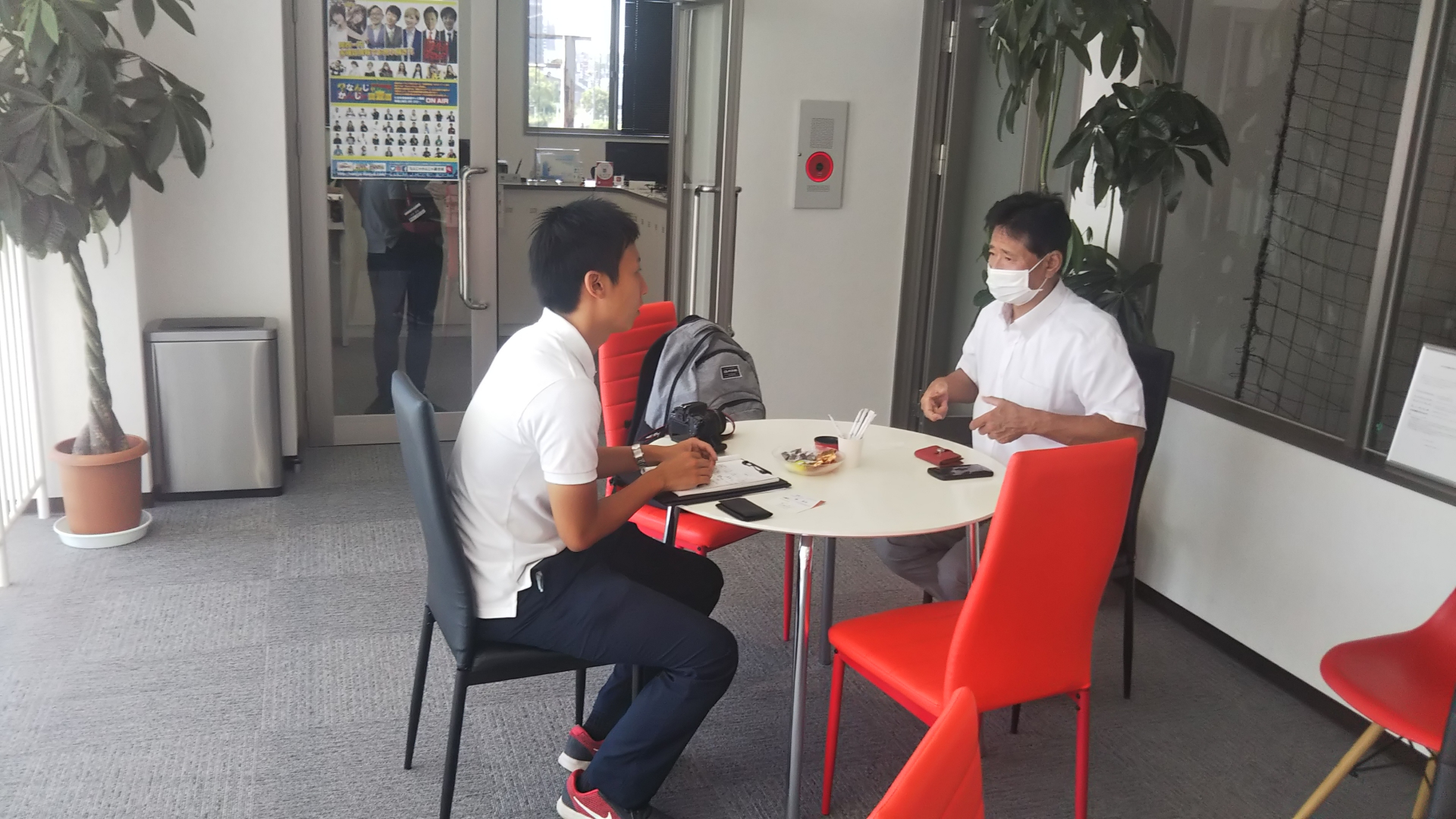 中日新聞様　本校2回目の取材にお越し頂きありがとうございました。