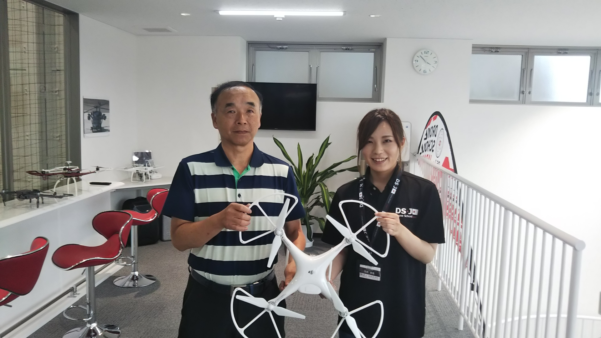 昨日フライトコースを修了なさいました。