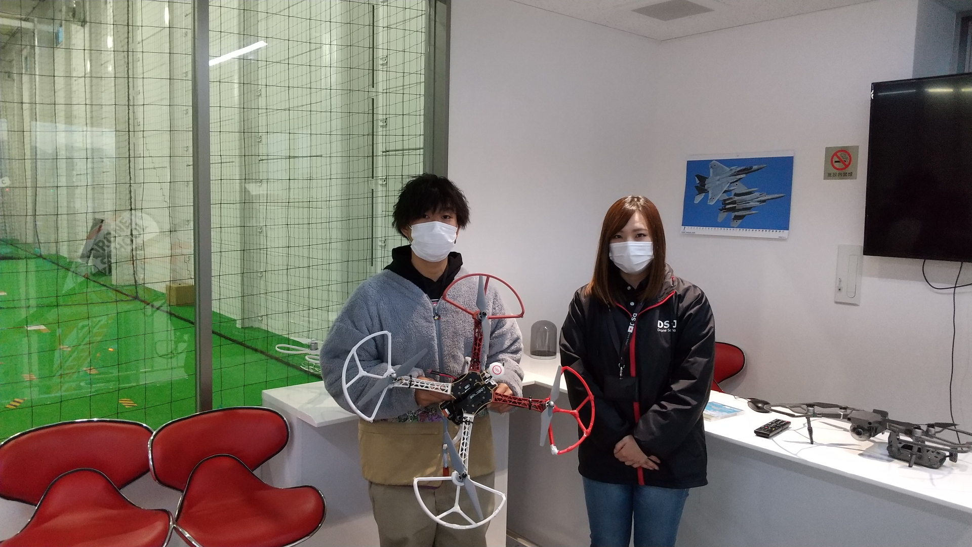 本日フライトコースを修了頂きました。今年最初の卒業生様。